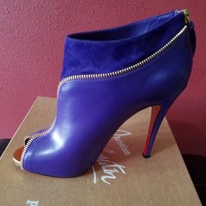 Christian Louboutin Col Zippe Violet/Gld